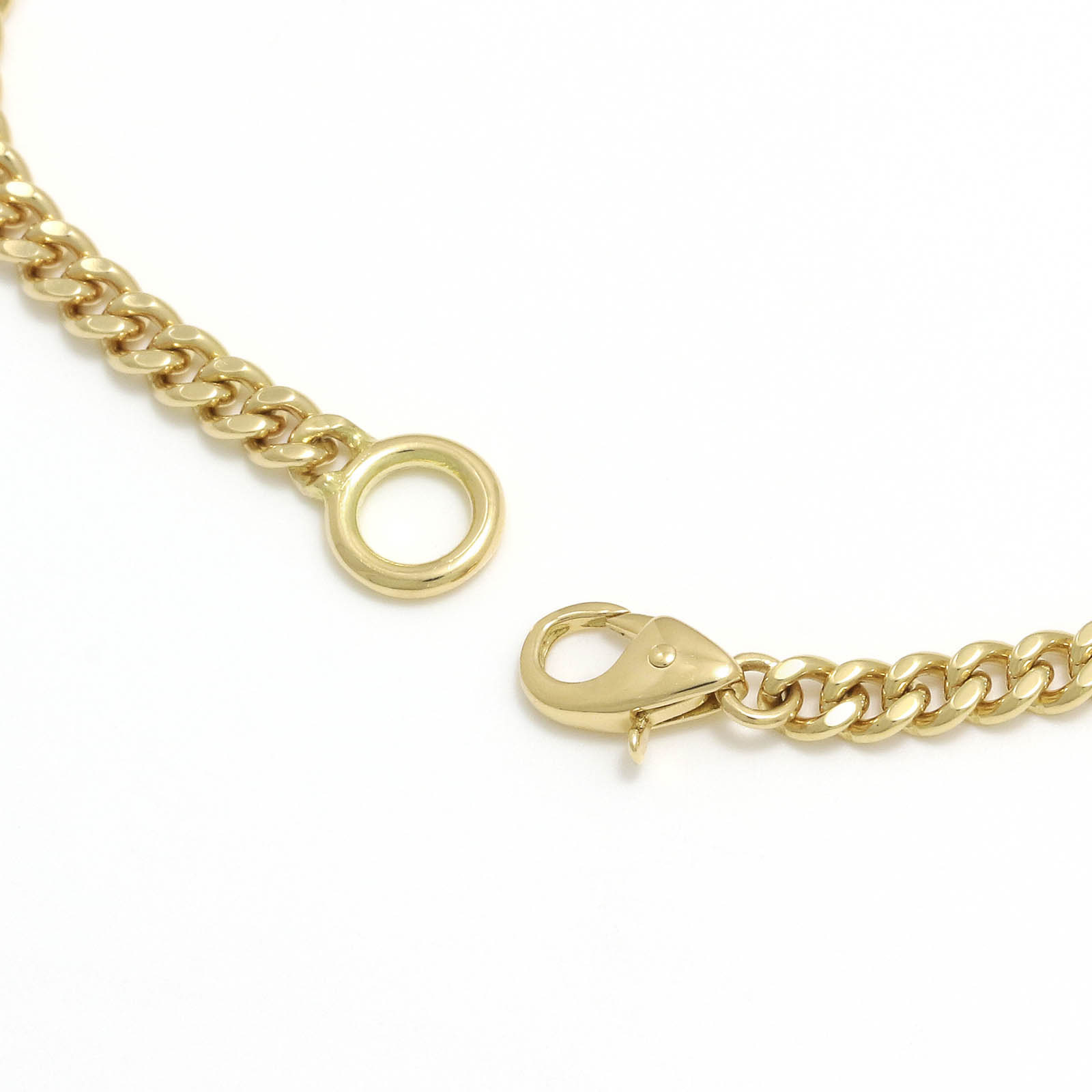 Narrow ID Chain Bracelet - K18Yellow Gold