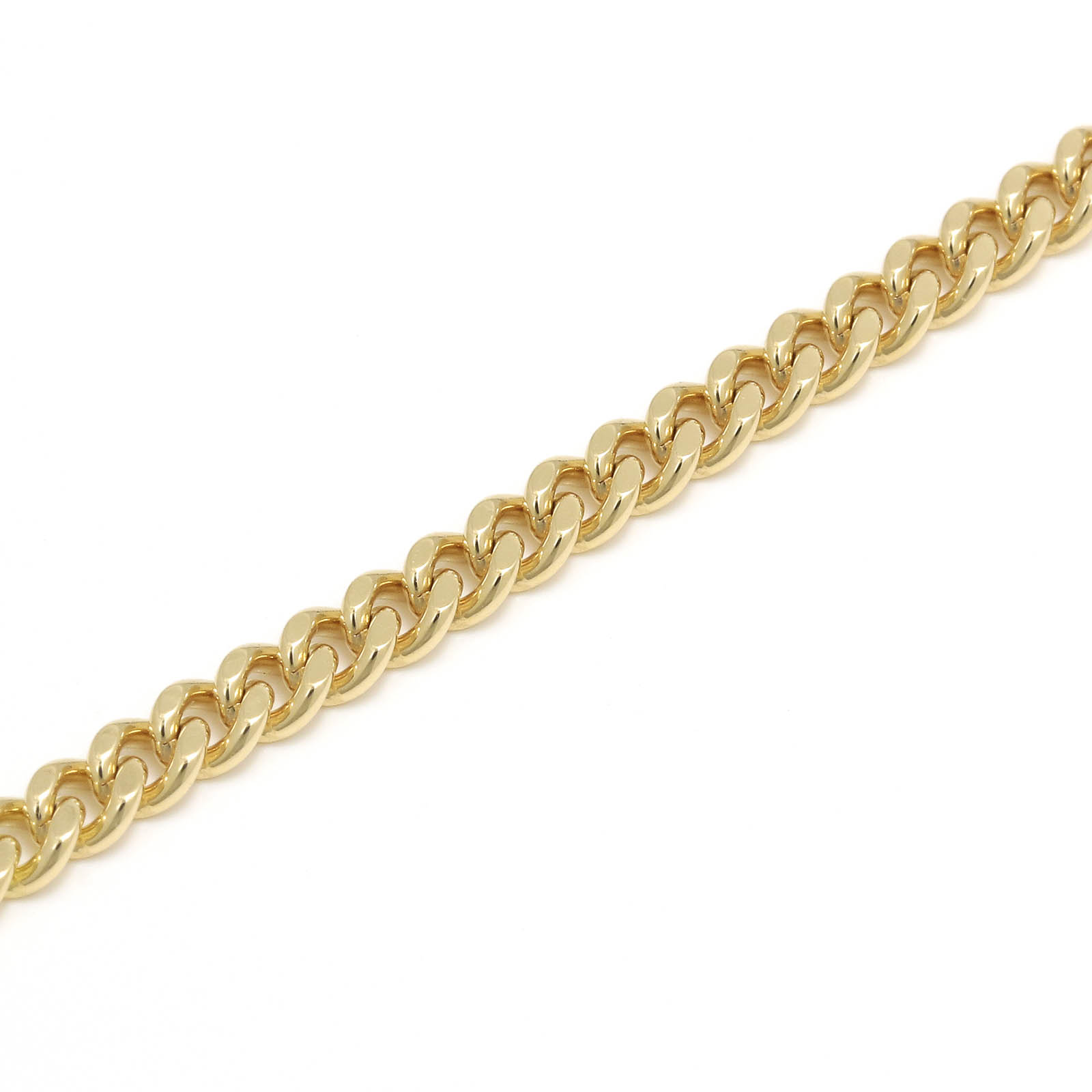 Narrow ID Chain Bracelet - K18Yellow Gold