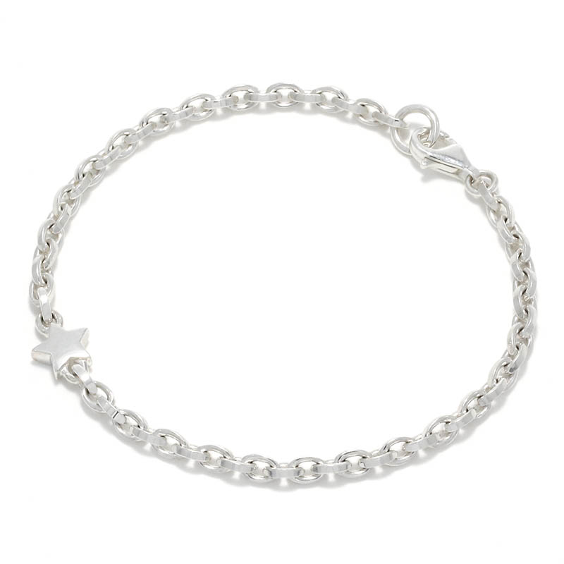 One Star Chain Bracelet - Silver
