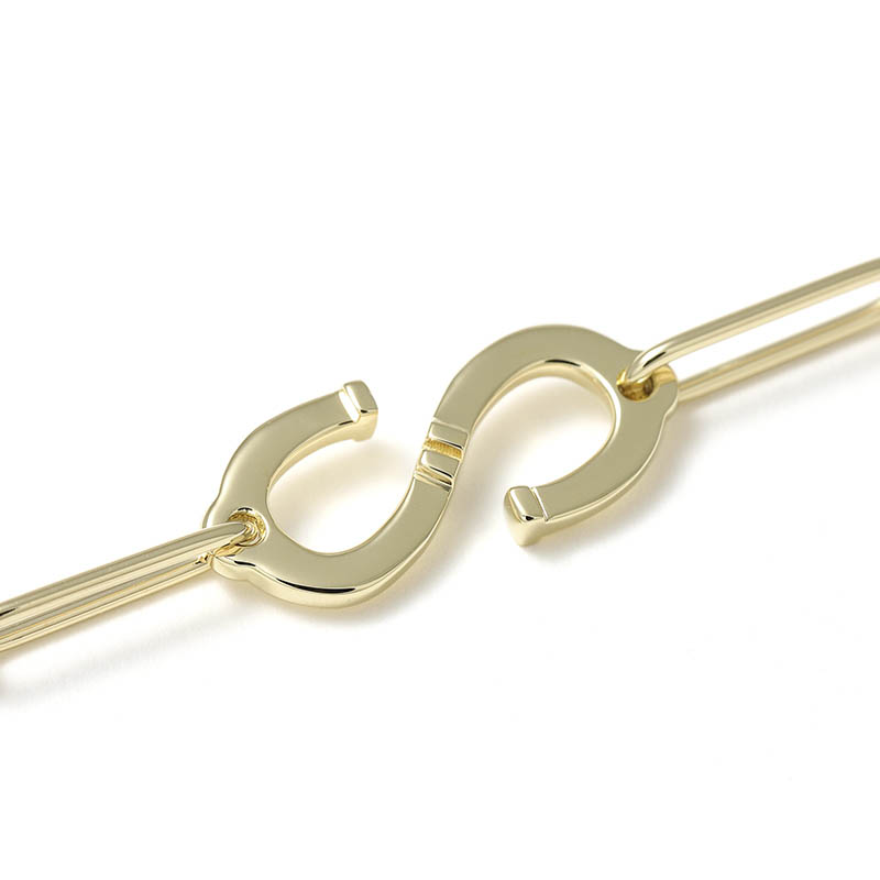 Horseshoe “S” Chain Bracelet - K18Yellow Gold(ホースシュー “S” チェーンブレスレット - K18イエローゴールド) SYMPATHY OF SOUL(シンパシーオブソウル)