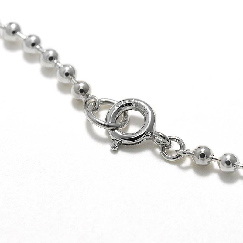 One LG Diamond Ball Chain Bracelet - Silver