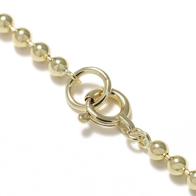 One LG Diamond Ball Chain Bracelet - K18Yellow Gold