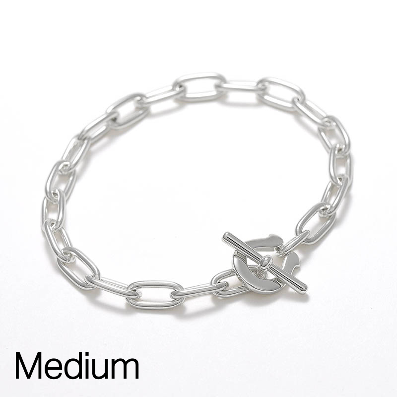 Medium Horseshoe Toggle Bracelet - Long Link