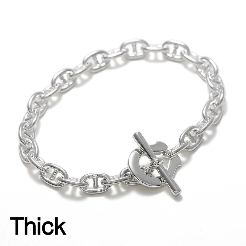 Thick Horseshoe Toggle Bracelet - Anchor