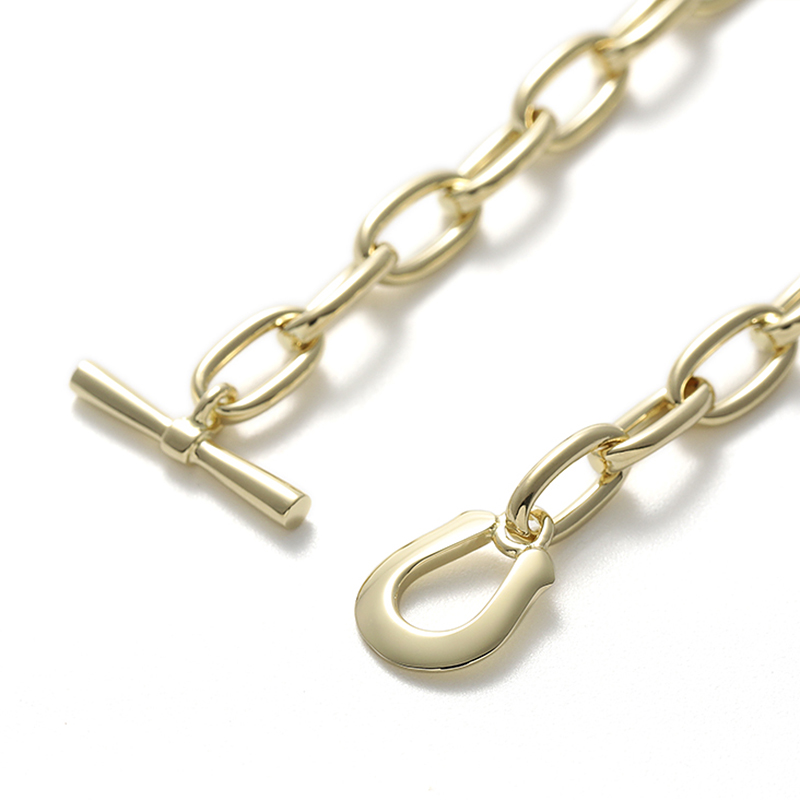 Classic Chain Bracelet - Long Link - K18Yellow Gold