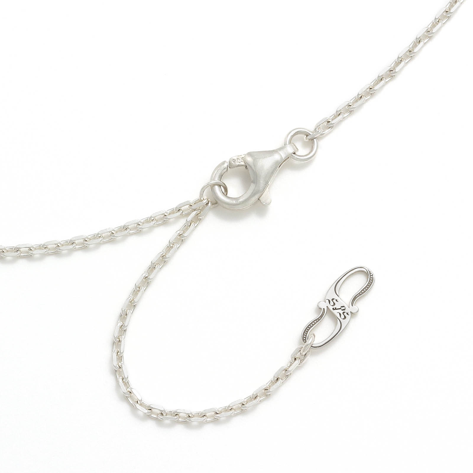 Silver Square Cable Chain 1.6mm