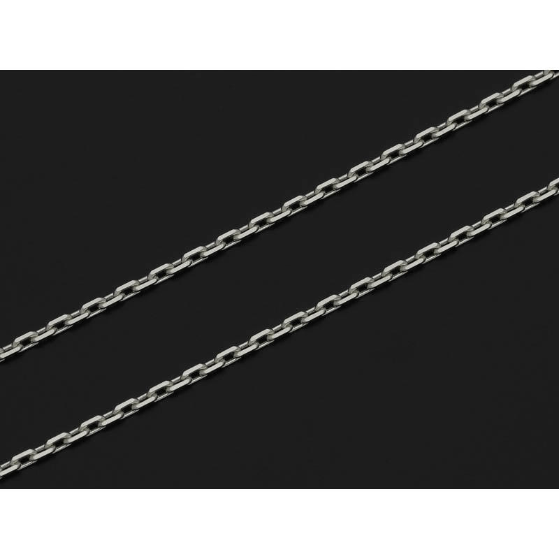 K18White Gold 0.53 Square Chain