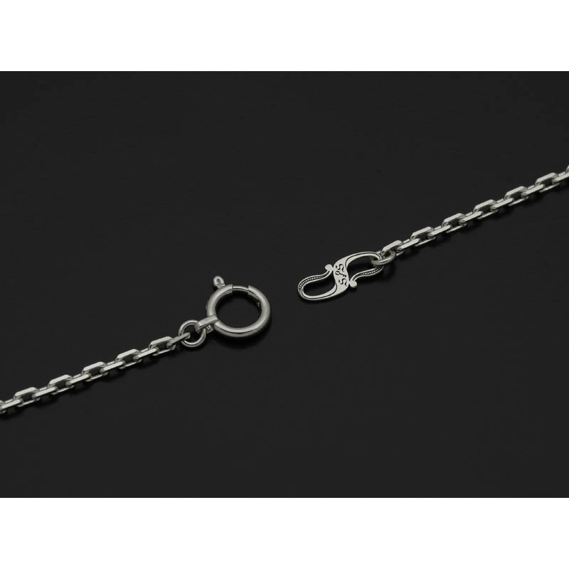 K18White Gold 0.53 Square Chain