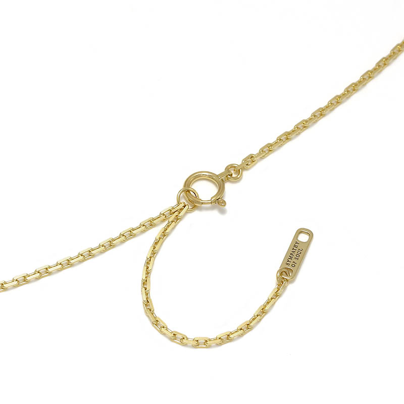 【受注販売商品 ※納期：約2ヶ月】WEB Limited Layered Necklace TYPE1 - K18Yellow Gold  w/Diamond（WEB限定 レイヤードネックレス タイプ1 - K18イエローゴールド w/ダイヤモンド）　SYMPATHY OF 