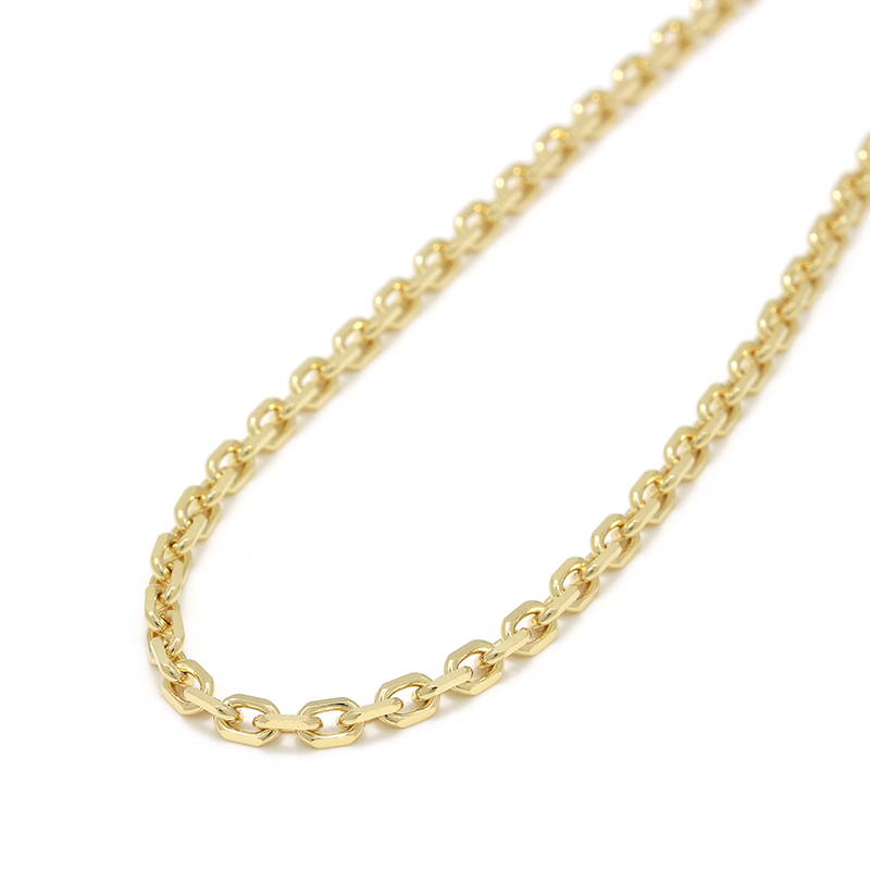 K18Gold 0.7 Square Chain