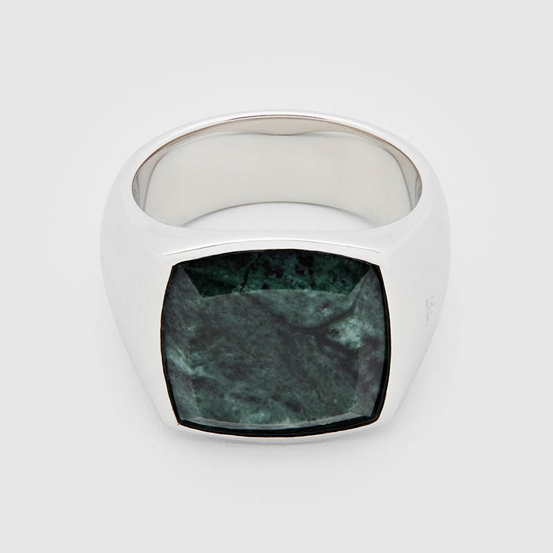 Cushion Green Marble Ring（クッショングリーンマーブルリング）　TOMWOOD（トムウッド）