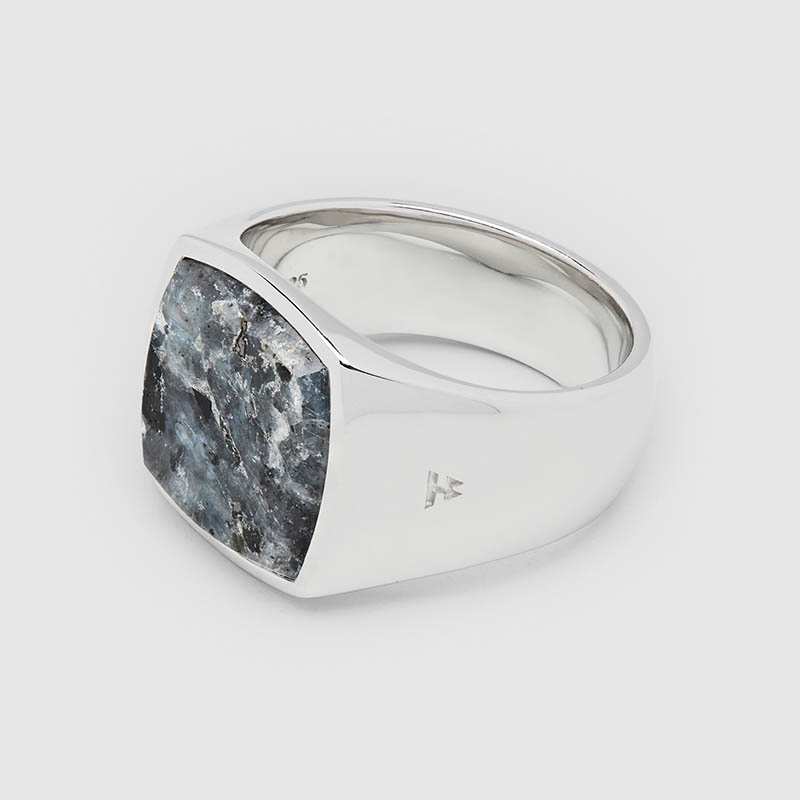 Cushion Larvikite Ring