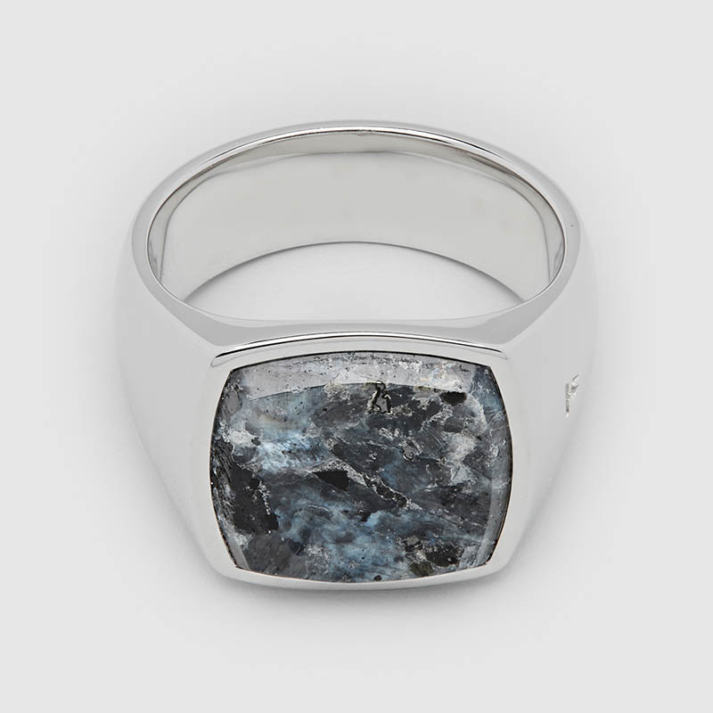 Cushion Larvikite Ring