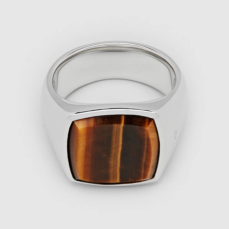 Cushion Tiger Eye Ring