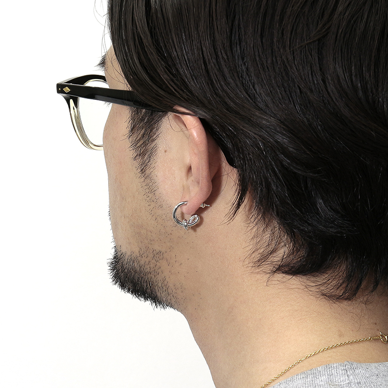 Knot Pierce - Silver（ノットピアス - シルバー）　SYMPATHY OF SOUL（シンパシーオブソウル）