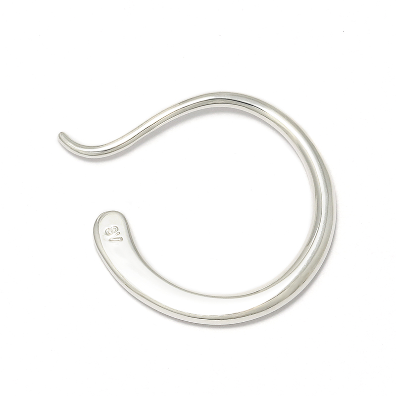 Gradation Hook Pierce - Silver