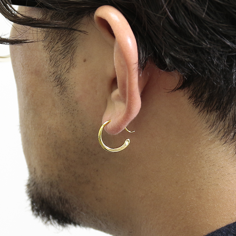 Gradation Hook Pierce - K18Yellow Gold