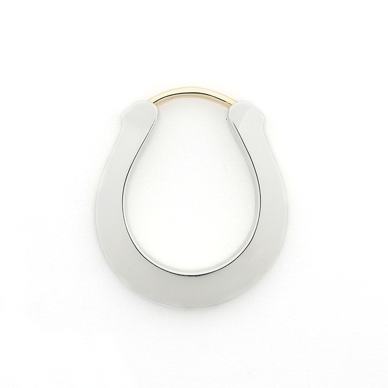 Horseshoe Hoop Pierce - Silver