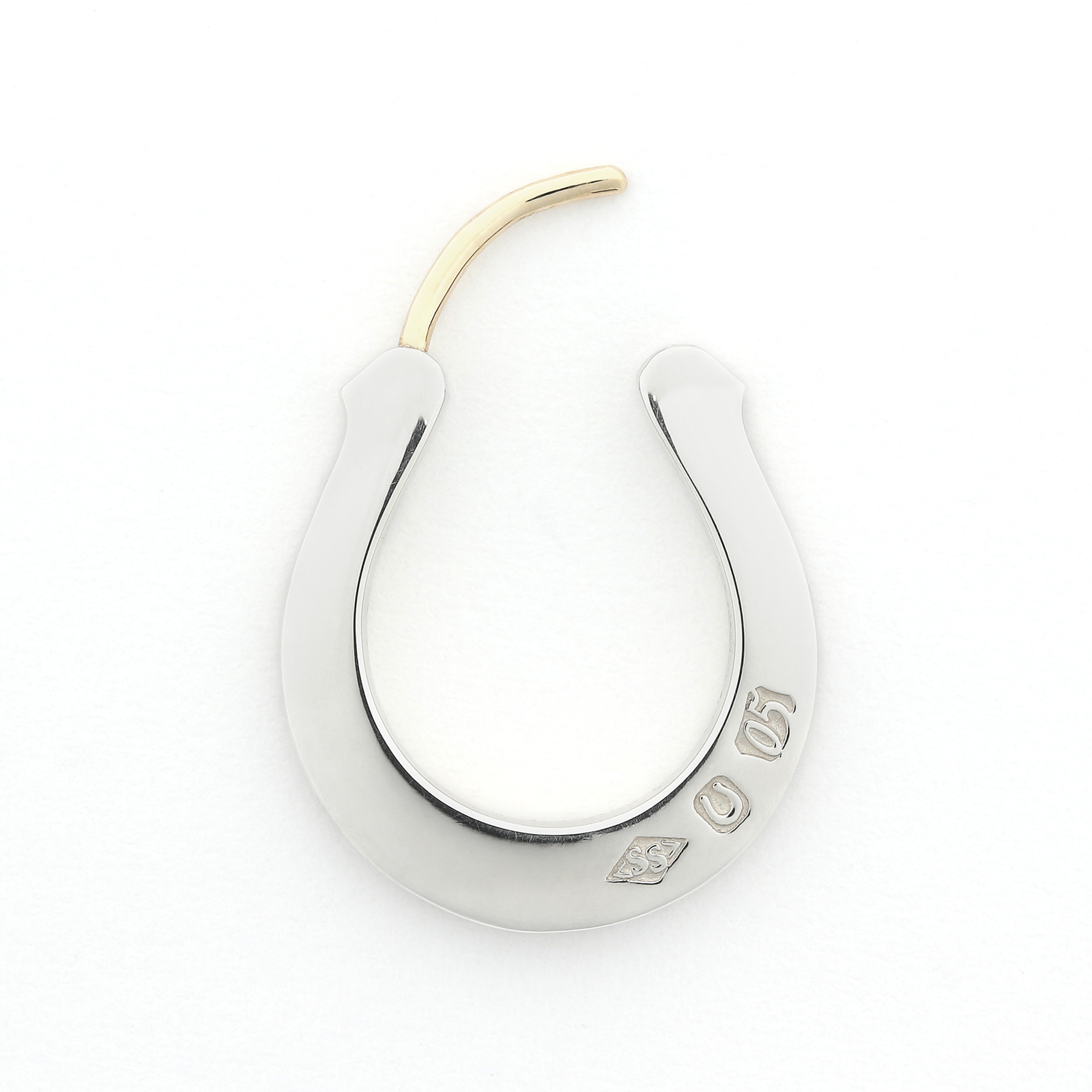 Horseshoe Hoop Pierce - Silver
