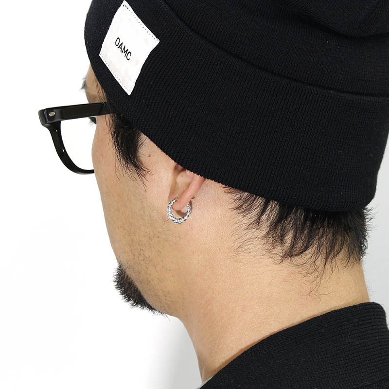 Gradation Twist Hoop Pierce - Silver