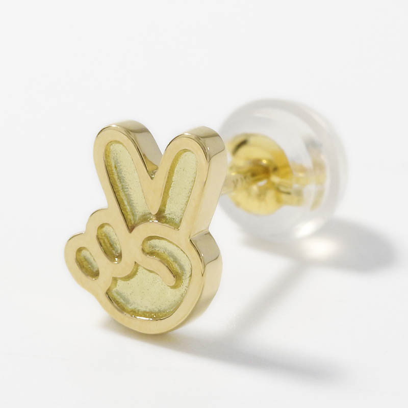 V Pierce - K18Yellow Gold