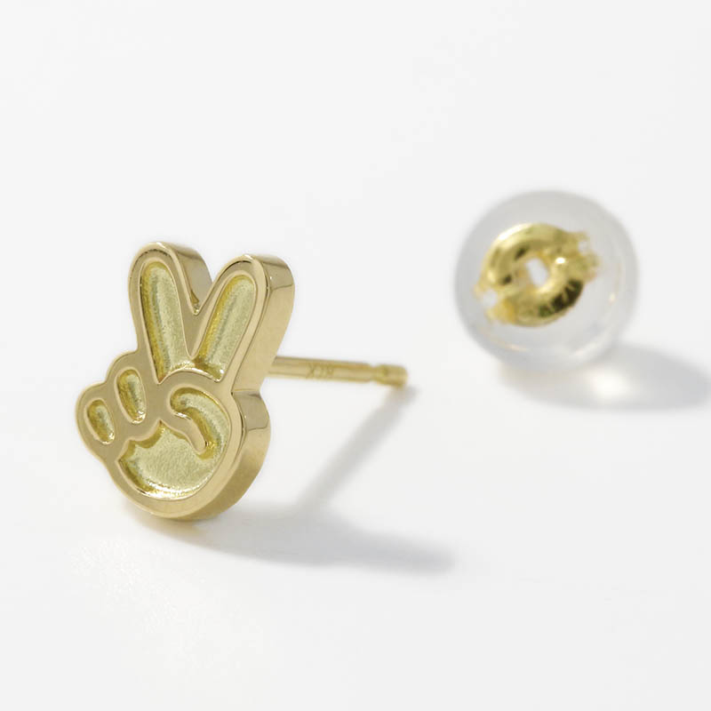 V Pierce - K18Yellow Gold
