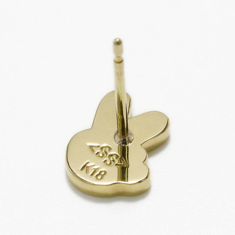 V Pierce - K18Yellow Gold