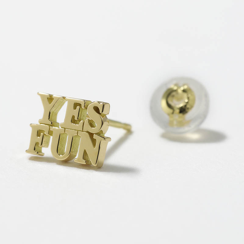 YES FUN Pierce - K18Yellow Gold