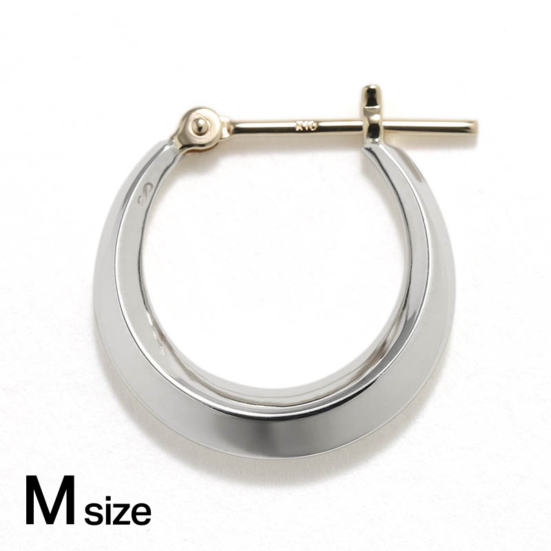 Moon Hoop Pierce - M - Silver