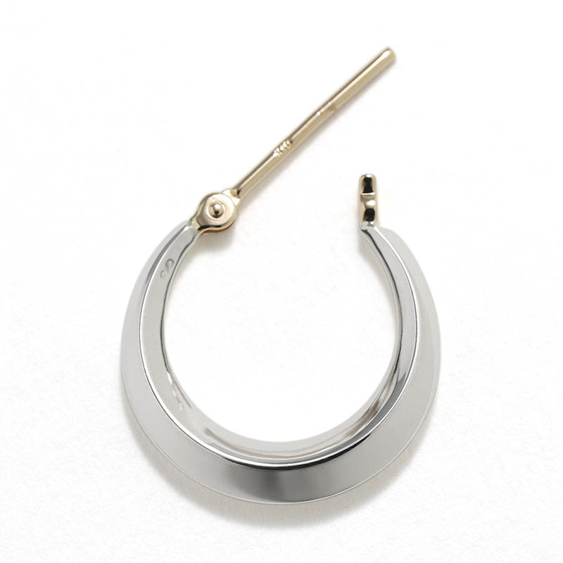 Moon Hoop Pierce - M - Silver