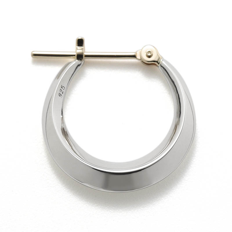 Moon Hoop Pierce - M - Silver