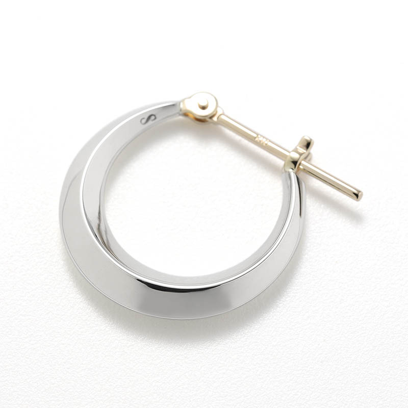 Moon Hoop Pierce - M - Silver