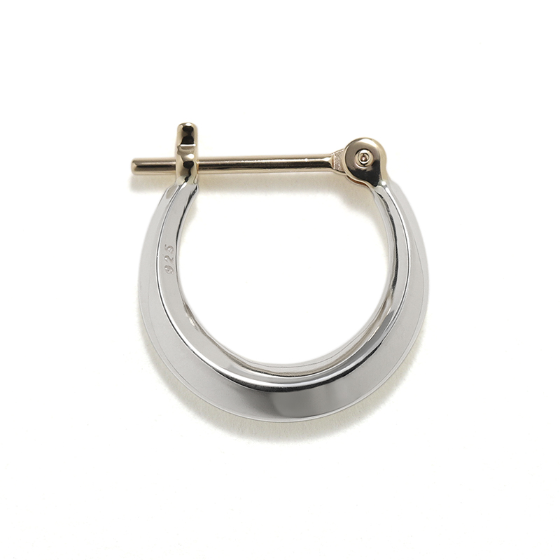 Moon Hoop Pierce - S - Silver