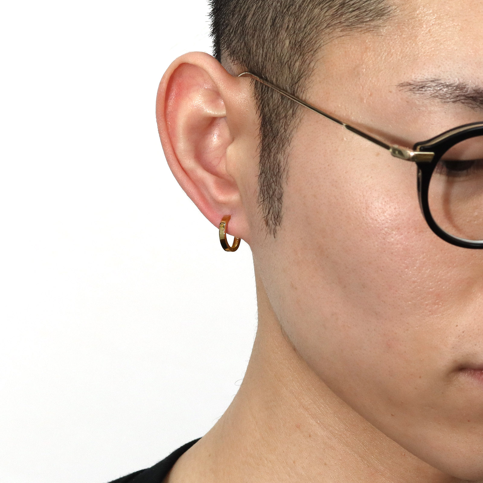 QUIET HOOP PIERCE - K18Yellow Gold