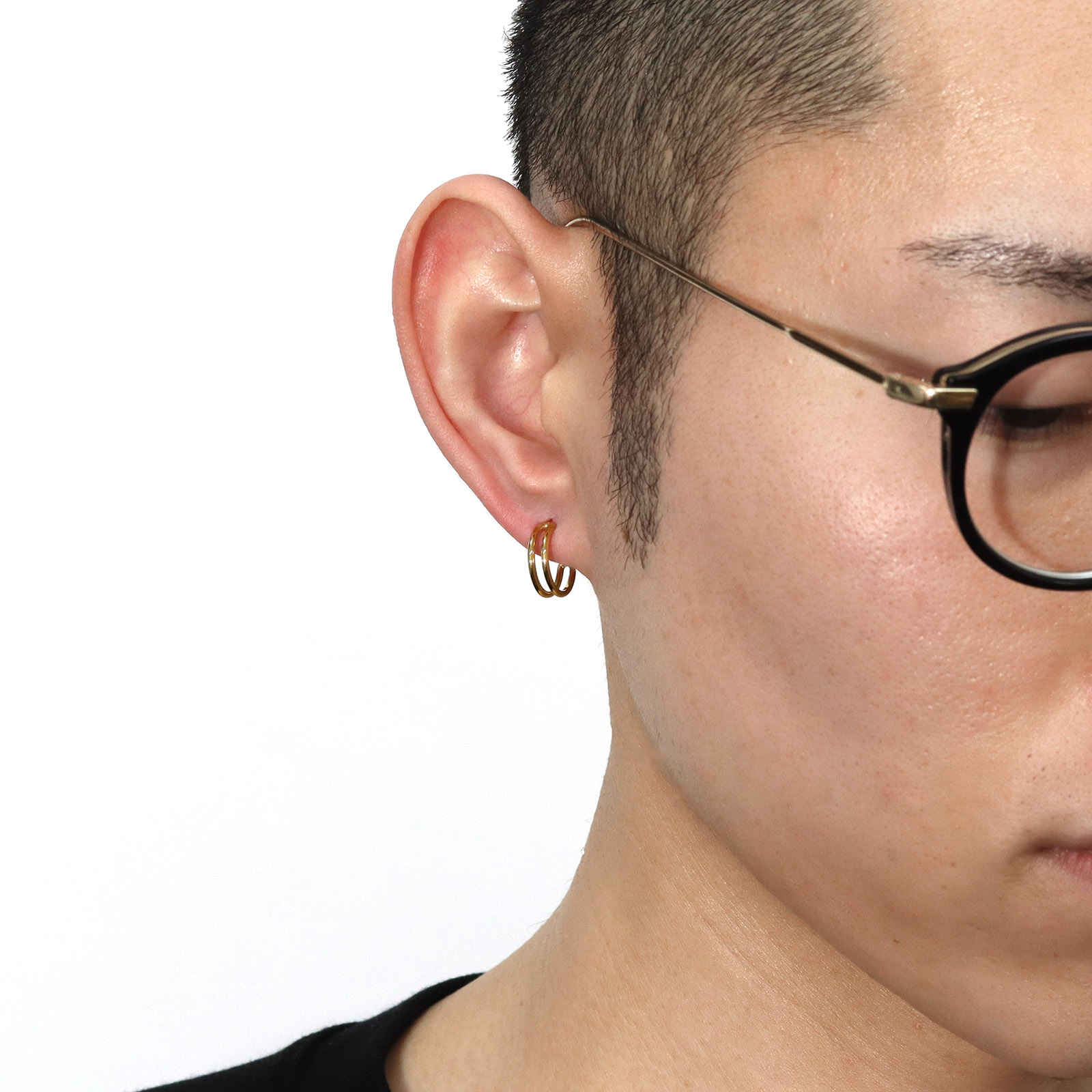 BANANA HOOP PIERCE - K18Yellow Gold