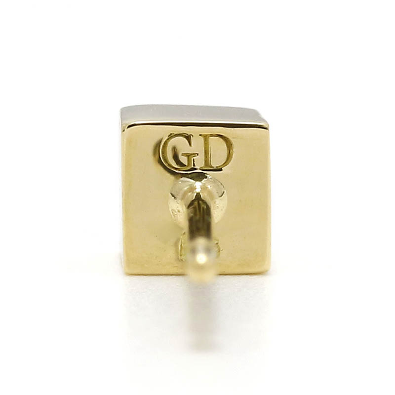 CUBE PIERCE - K18Yellow Gold w/Diamond