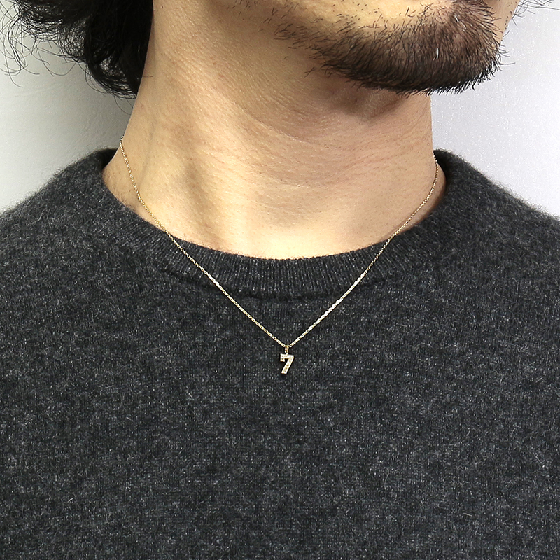 GARDEL（ガーデル） NUMBER NECKLACE - K18Yellow Gold w/Diamond