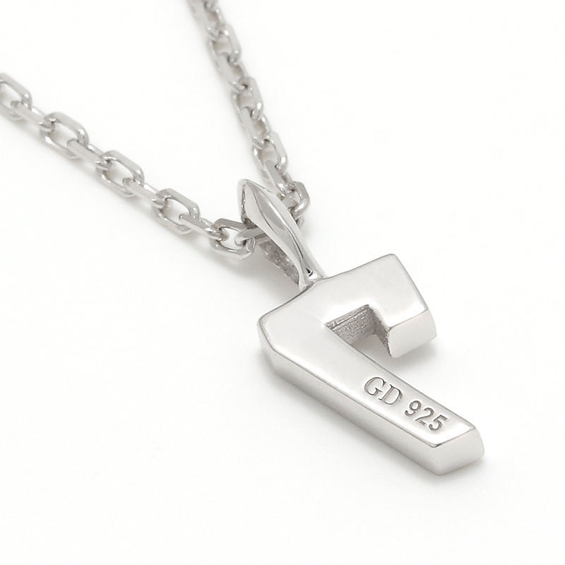 NUMBER NECKLACE - Silver w/CZ