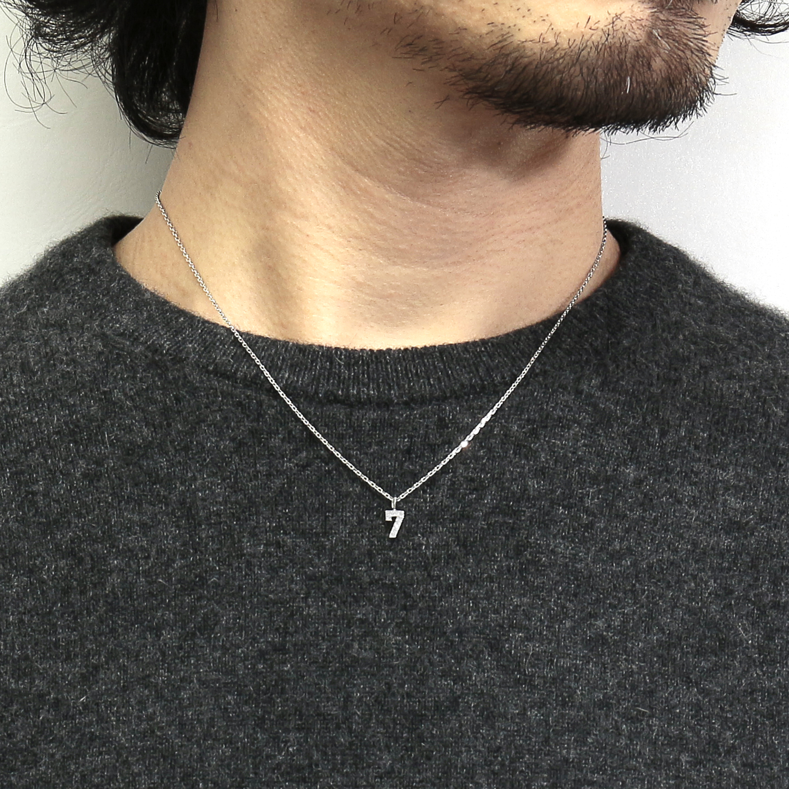 GARDEL（ガーデル） Number Necklace - Silver w/CZ（ナンバー 