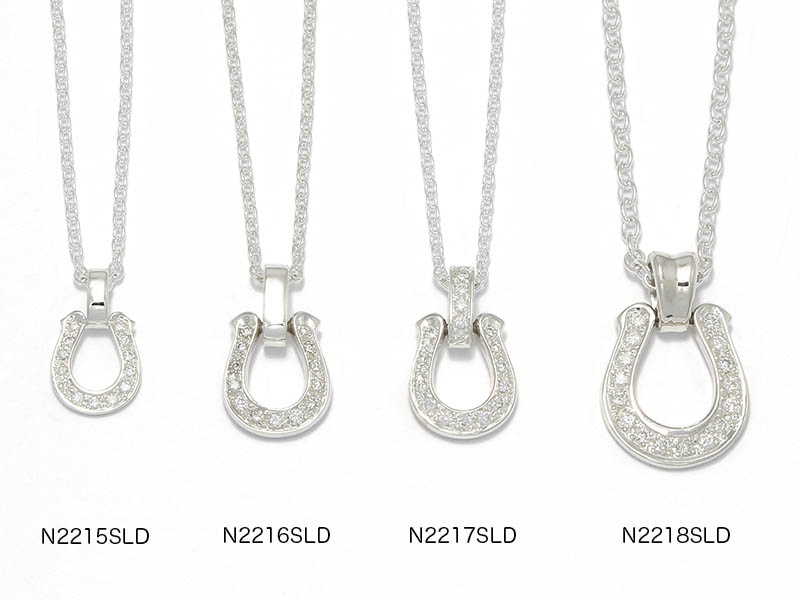 Horseshoe Necklace w/LG Diamond比較