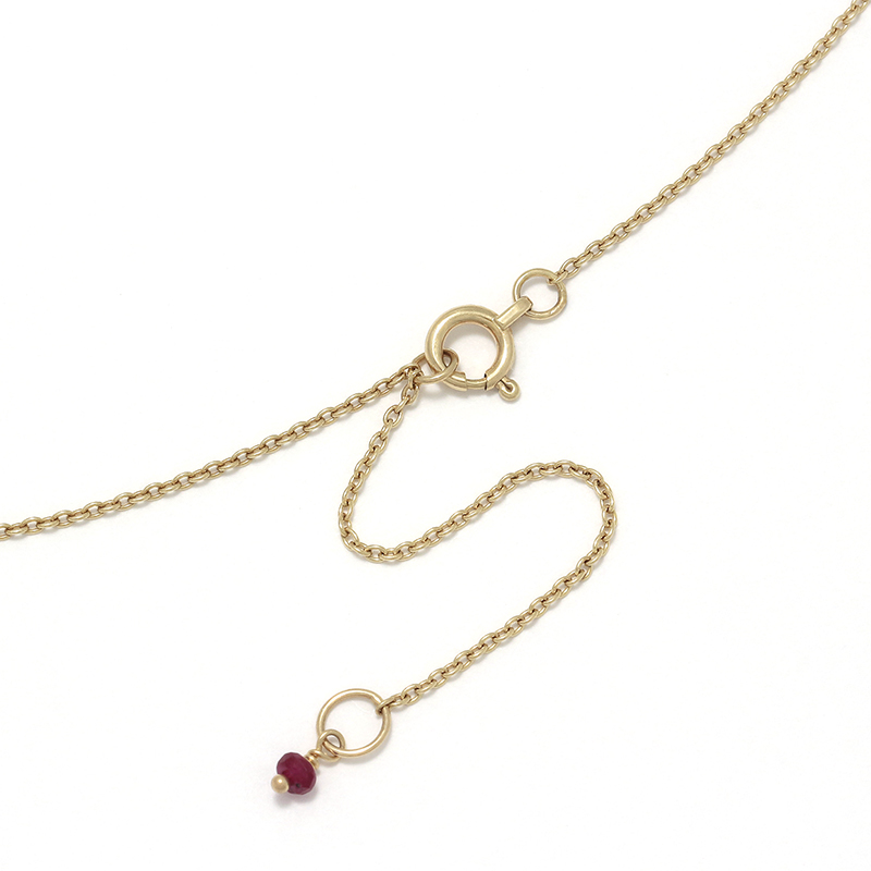 Feather Necklace - K10Yellow Gold（フェザーネックレス - K10イエローゴールド）　IDEALISM  SOUND（イディアリズムサウンド）