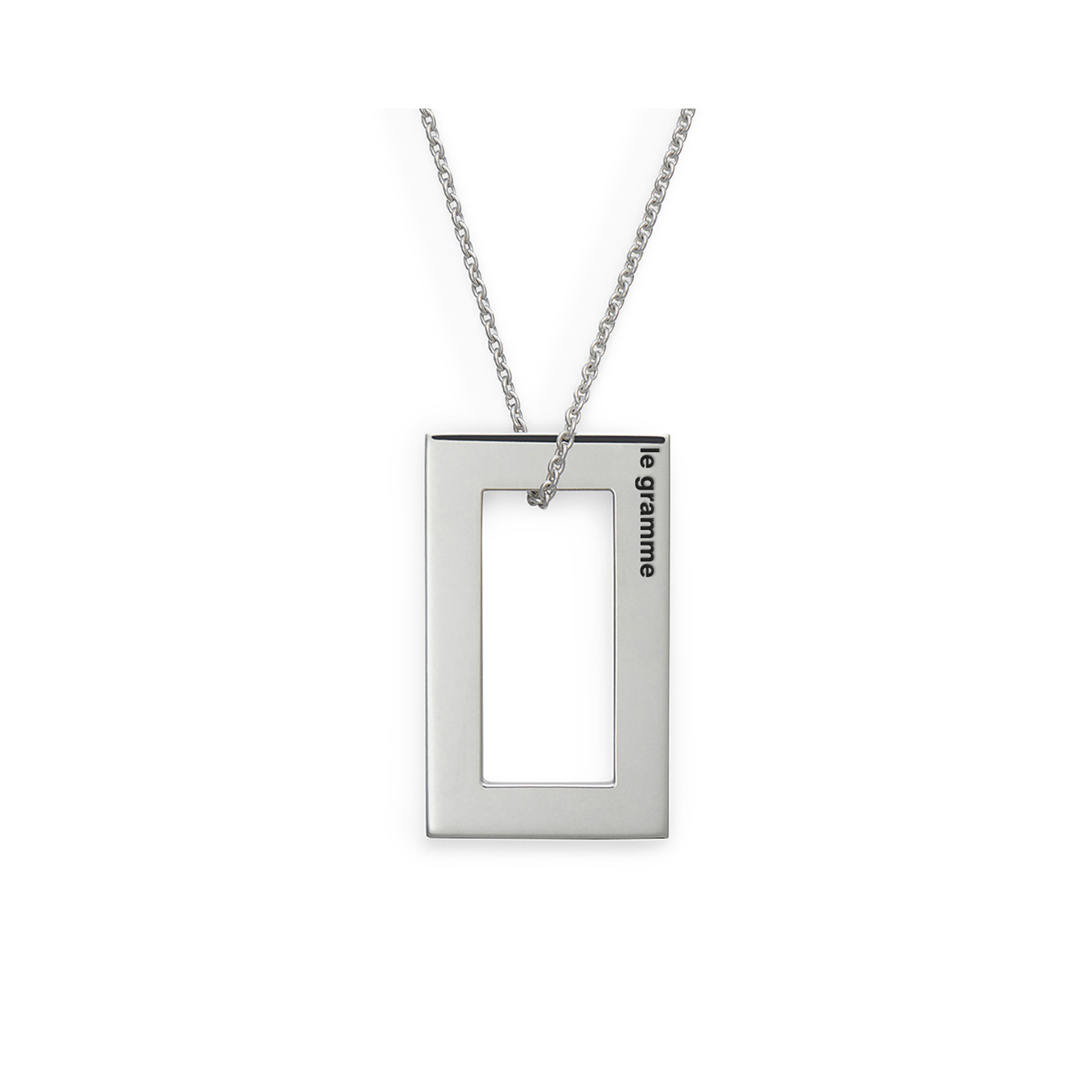 3.4g rectangle pendant with a chain