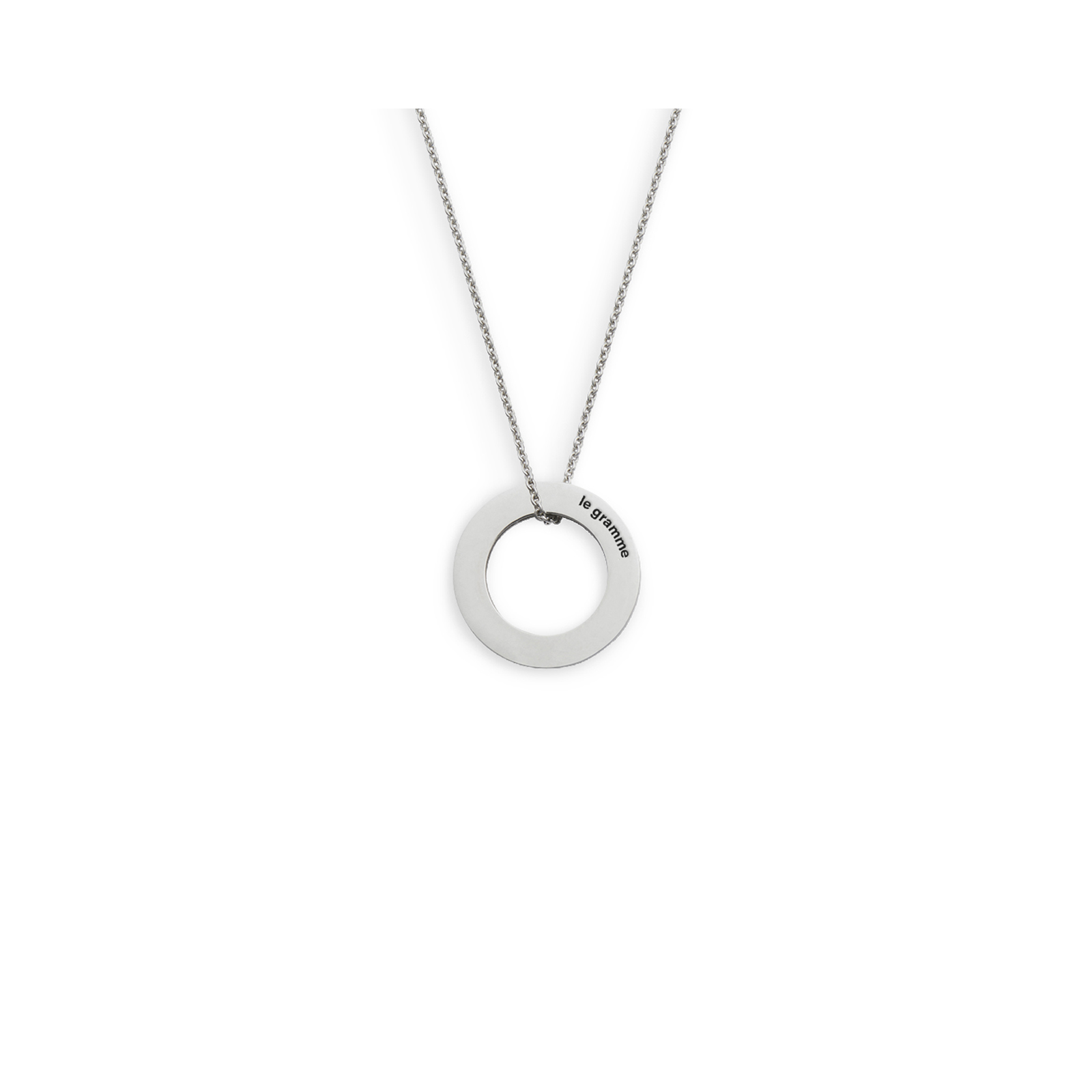 2,5g round pendant with a chain
