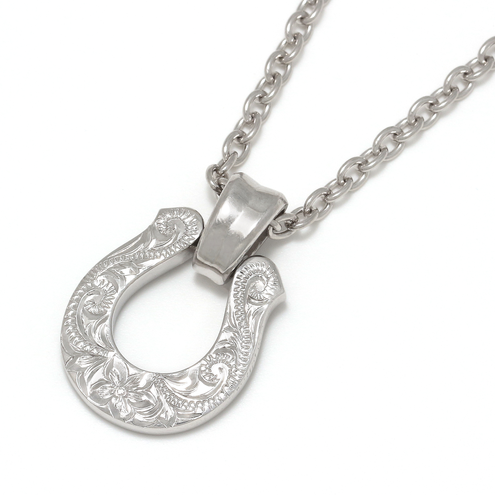 Collaboration XL Horseshoe Necklace S.O.S fp - Silver