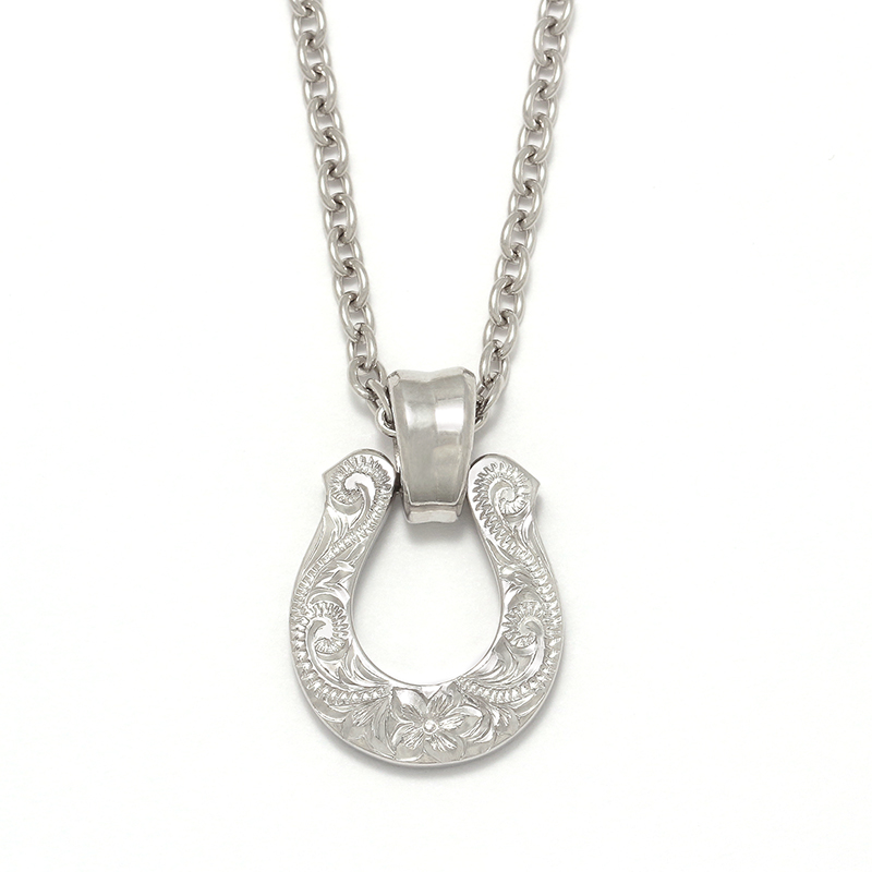 Collaboration XL Horseshoe Necklace S.O.S fp - Silver