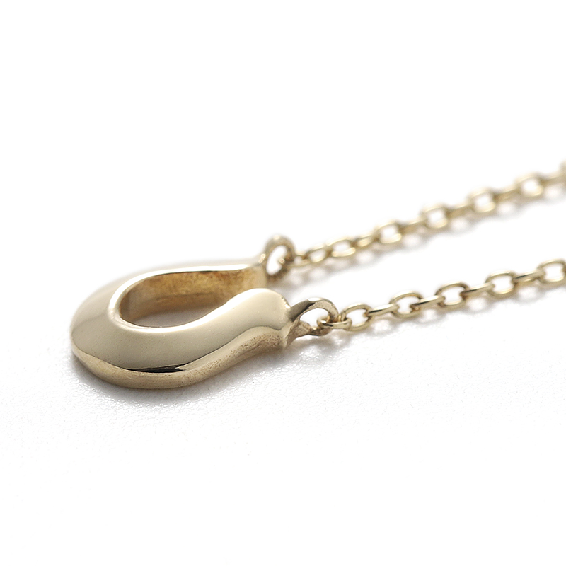 Little Horseshoe Necklace - K10Yellow Gold