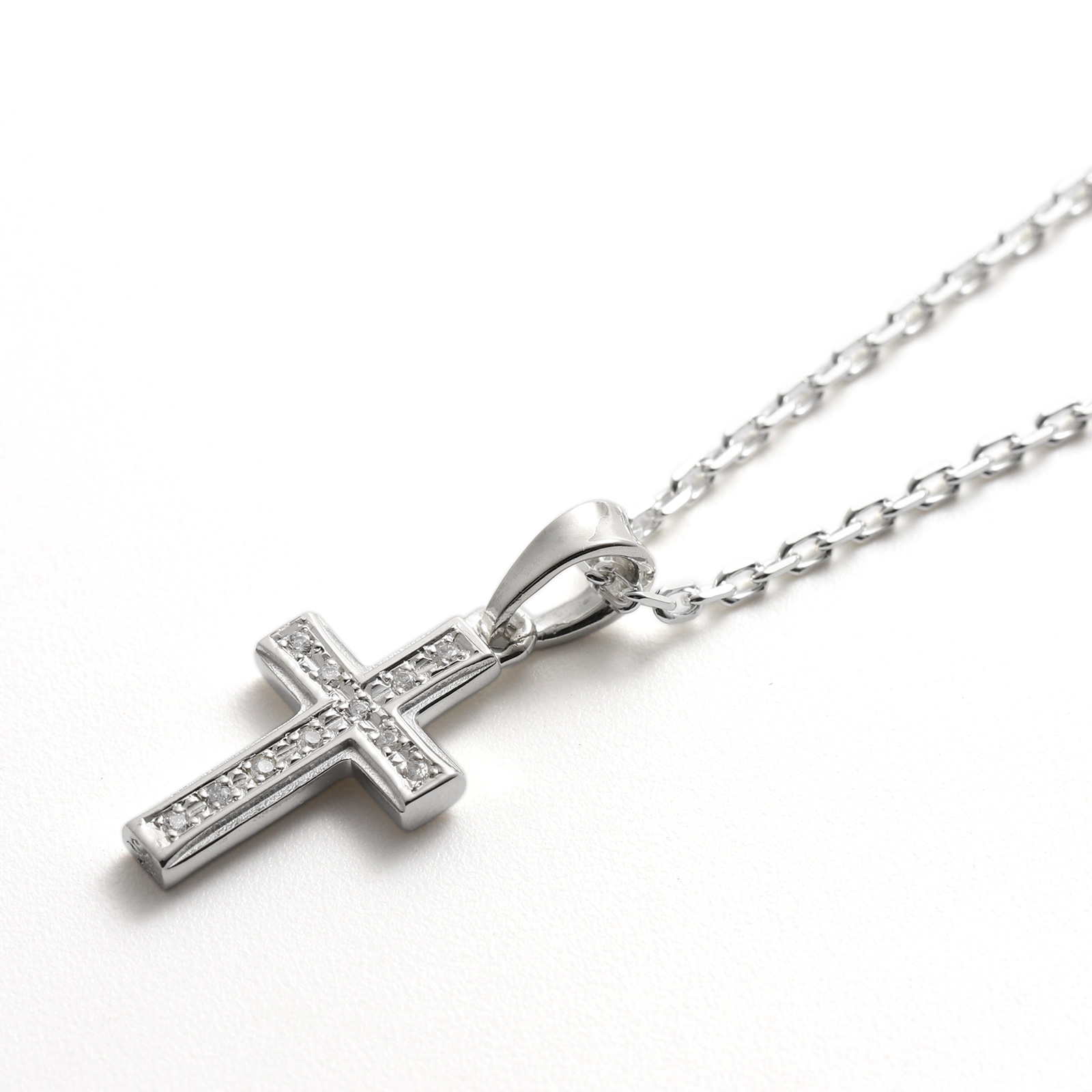 CH シルバー クロス型ネックレス シルバー925 ミニクロス ネックレス / yoaa | ファッション通販