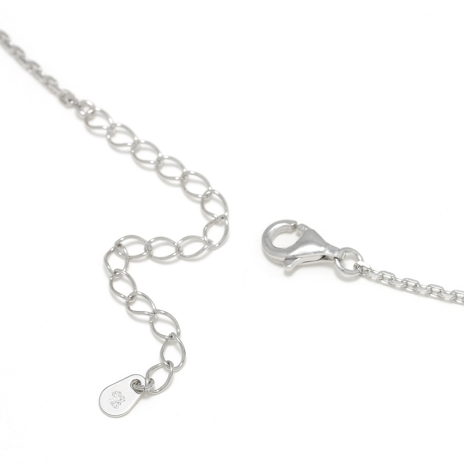 Small Charm Necklace - Horseshoe - Silver w/CZ