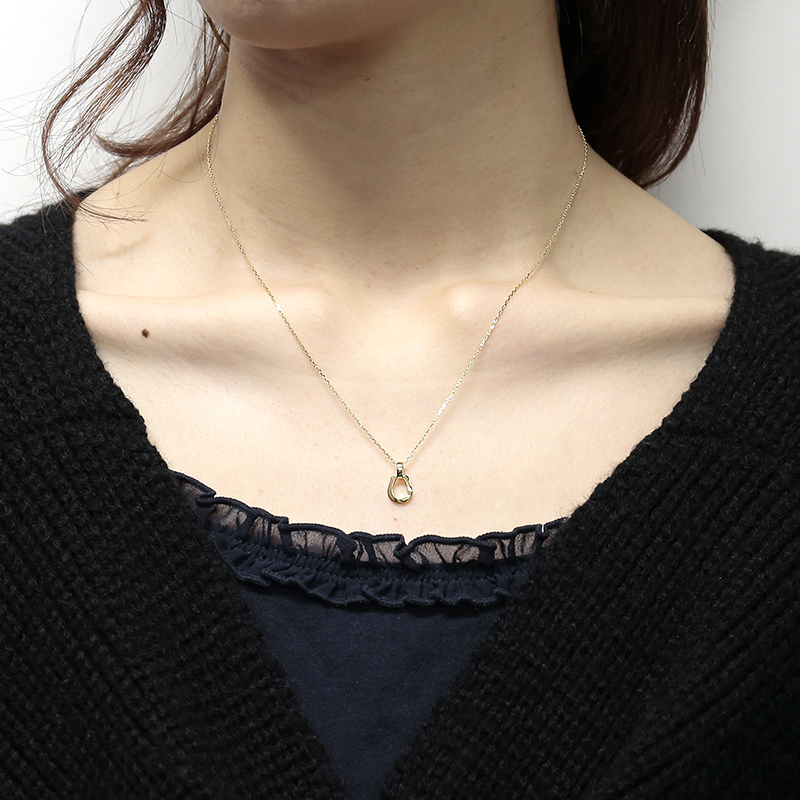 Small Charm Necklace - Horseshoe - K18Yellow Gold