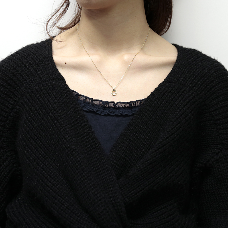 Small Charm Necklace - Horseshoe - K18Yellow Gold
